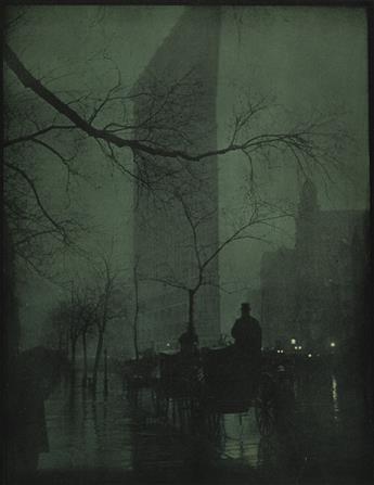 EDWARD STEICHEN (1879-1973) The Flatiron - Evening, from Camera Work XIV. 1904; printed 1906.                                                    